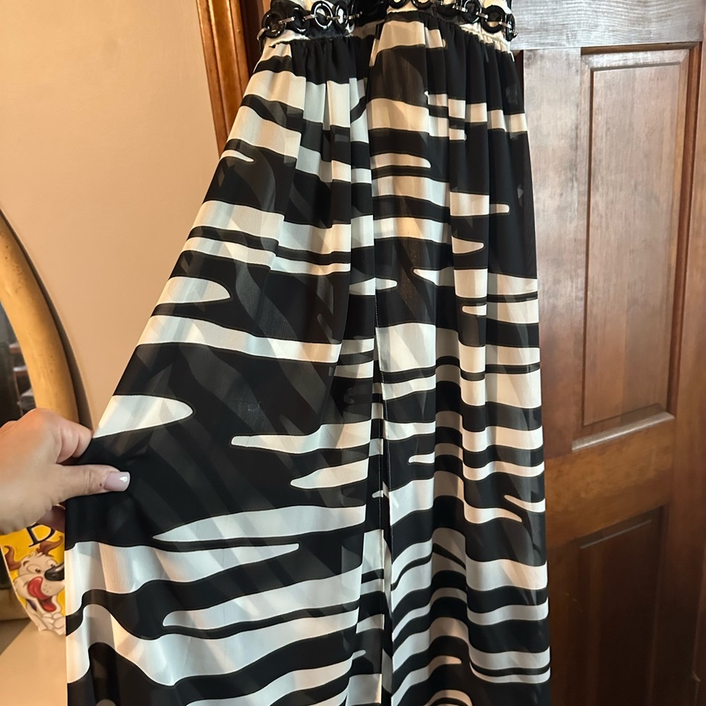 Zebra long dress